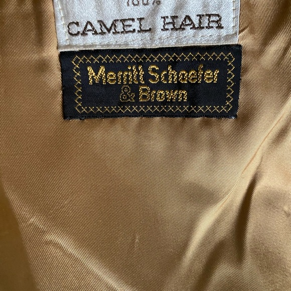 Vintage Merritt Schaefer & Brown Barrister Collection Camel Hair Tan Blazer 40 - Picture 3 of 16